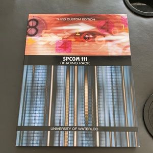 UWaterloo SPCOM111 Reading Pack 3rd Custom Edition